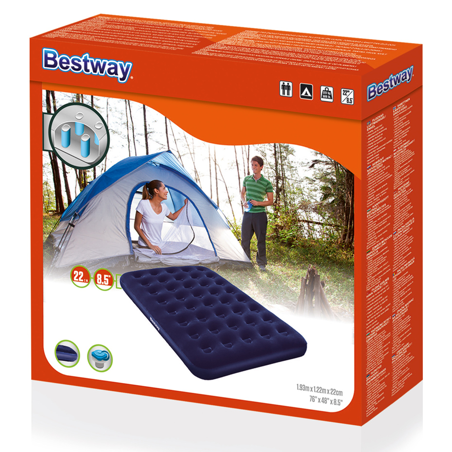 MATERAC WELUROWY BESTWAY 2os.193x122x22cm 67274,6348 - obrazek 2