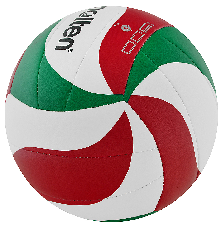 Piłka siatkowa Molten V5M1500 biało-czerwono-zielona - obrazek 2