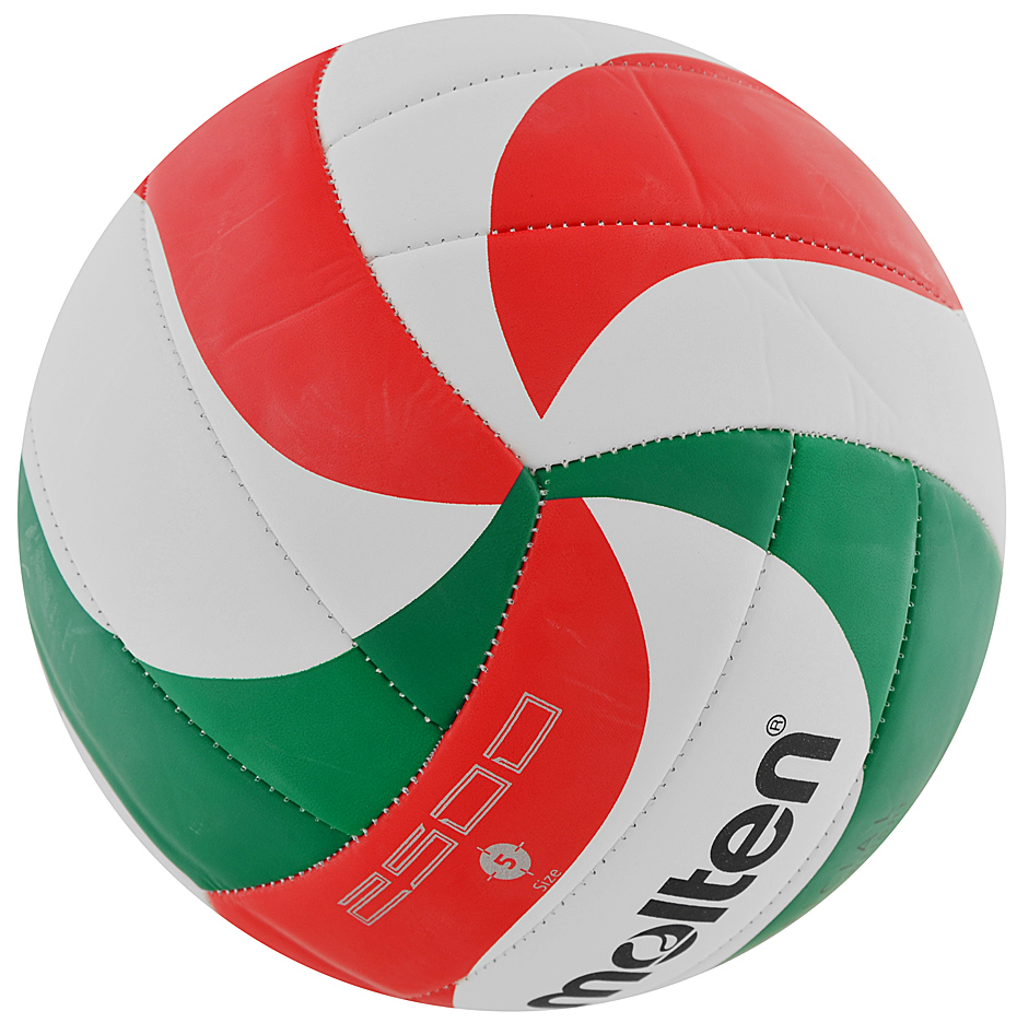 Piłka siatkowa Molten V5M2500 biało-czerwono-zielona - obrazek 2