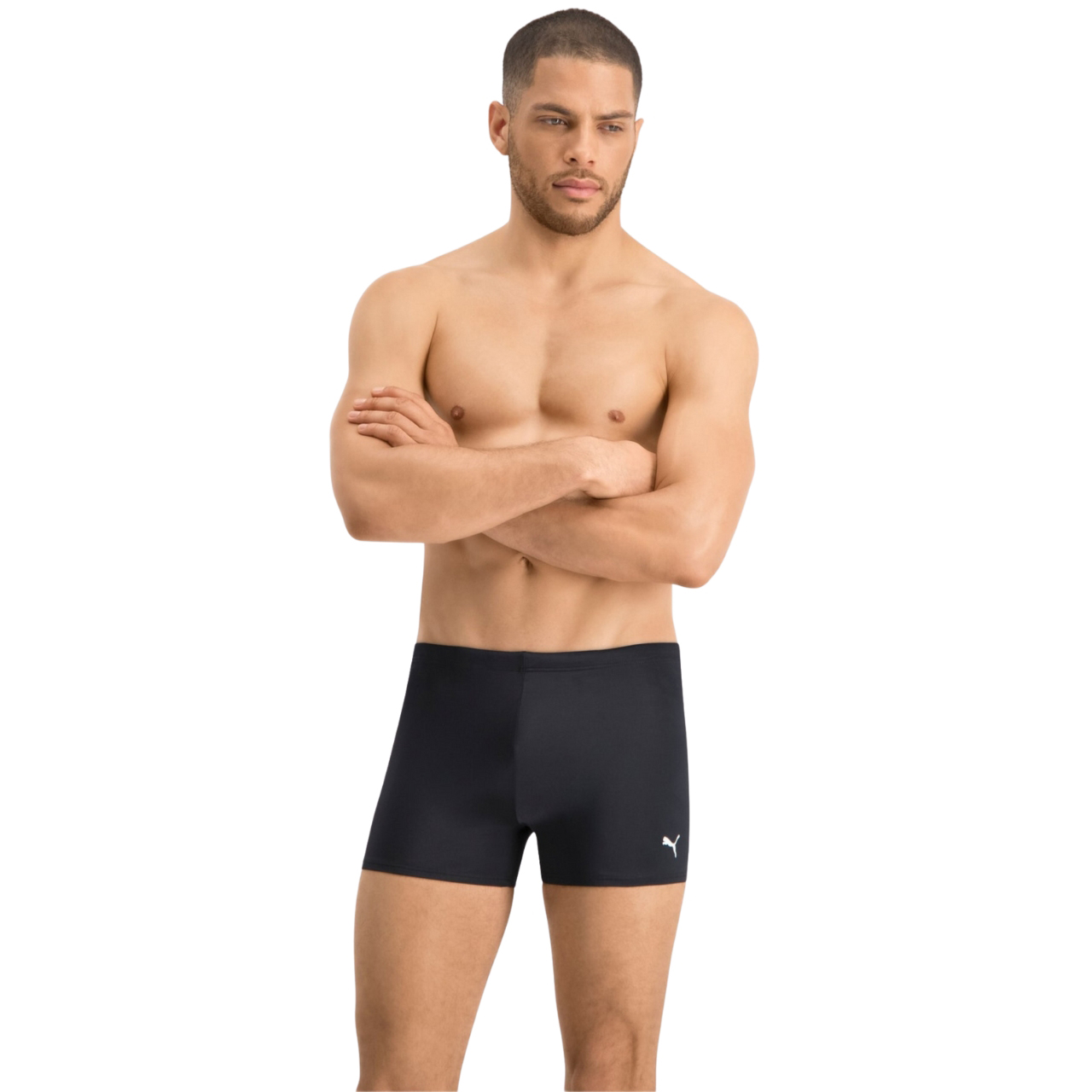 Spodenki kąpielowe męskie Puma Swim Men Classic Swim Trunk czarne 907656 04 - obrazek 3