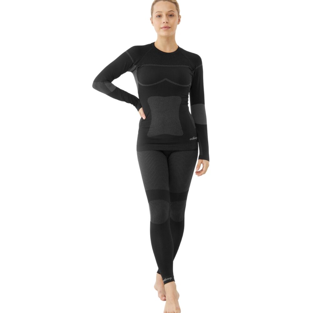 Bielizna termoaktywna damska Viking Ilsa czarna 500-15-1977-08 Set