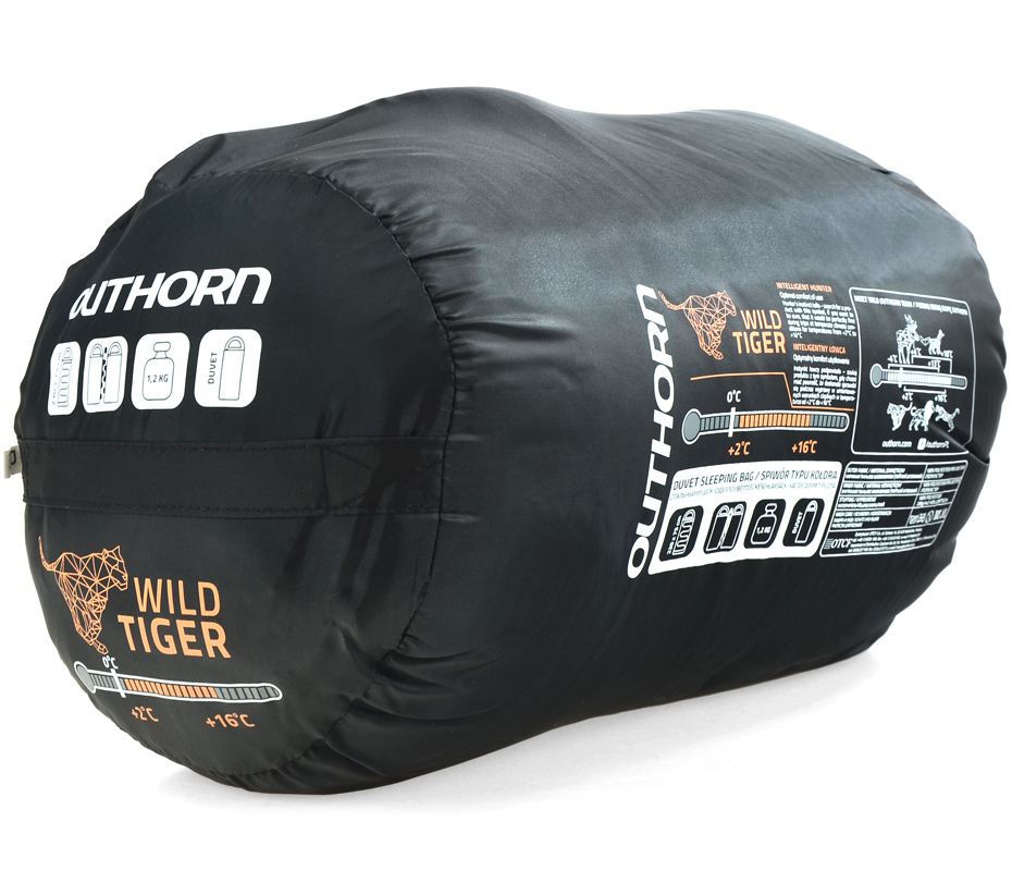 ŚPIWÓR OUTHORN WILD TIGER SRU601 czarny - obrazek 2