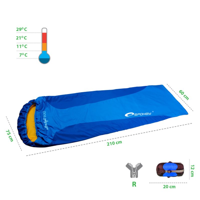 ŚPIWÓR SPOKEY ULTRALIGHT 600 mumia 3 (210x75x60cm) /837199 - obrazek 2