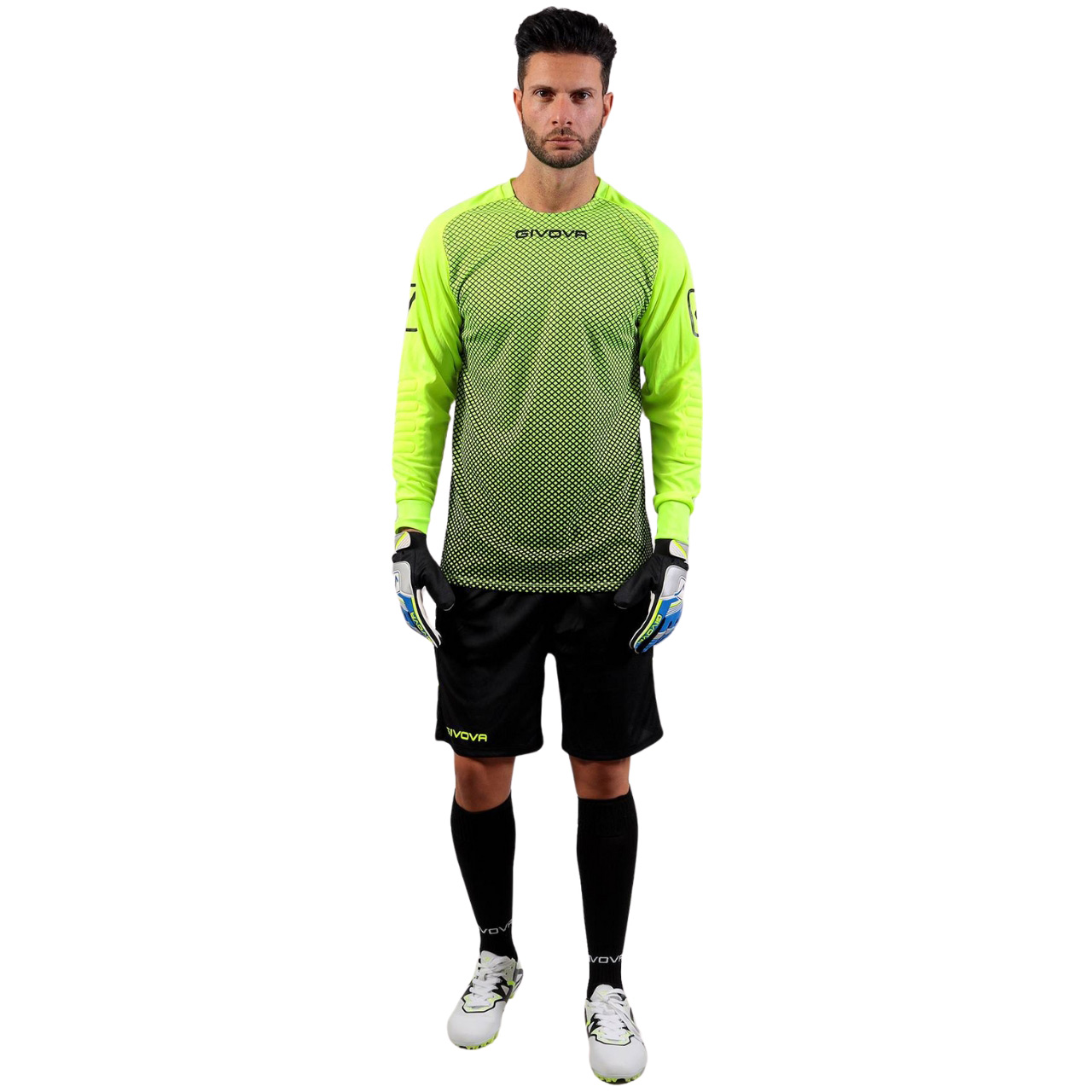 Komplet bramkarski Givova Kit Manchester FLUO żółto-czarny KITP008 1910