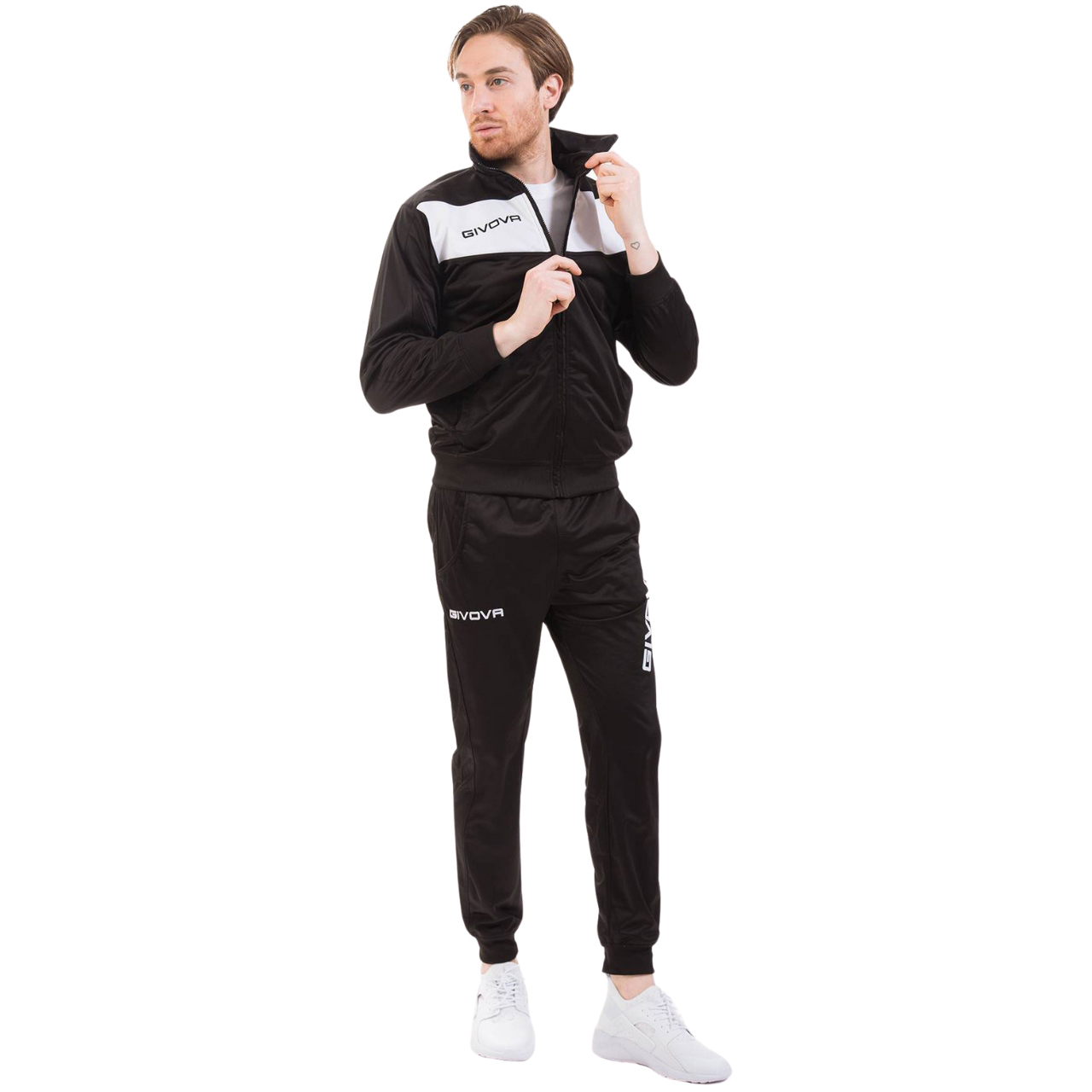 Dres Givova Tuta Visa czarno-biały TR018 1003