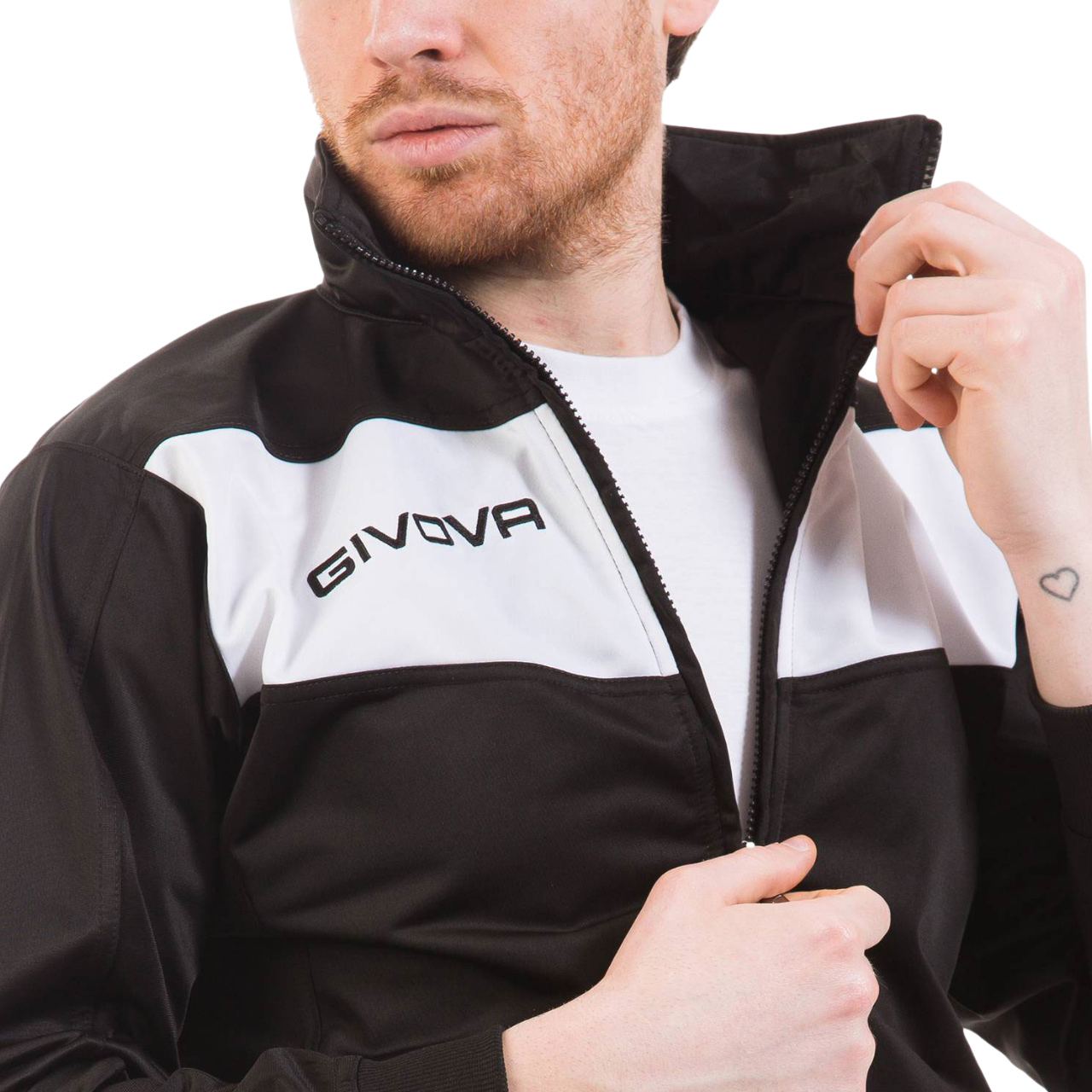 Dres Givova Tuta Visa czarno-biały TR018 1003 - obrazek 3