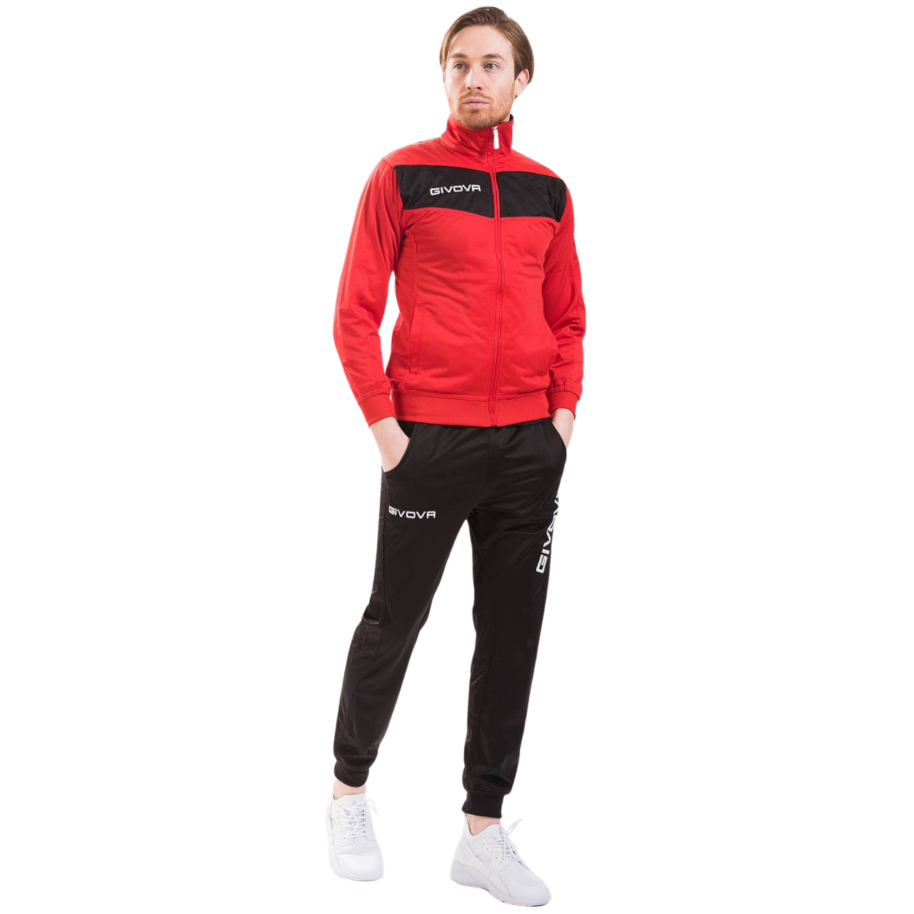 Dres Givova Tuta Visa czerwono-czarny TR018 1210