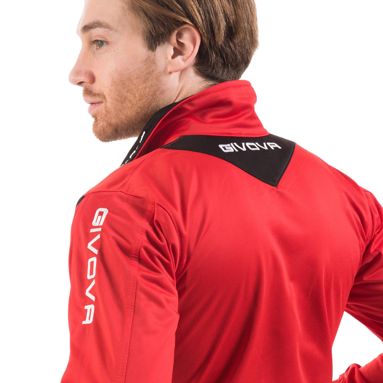 Dres Givova Tuta Visa czerwono-czarny TR018 1210 - obrazek 2