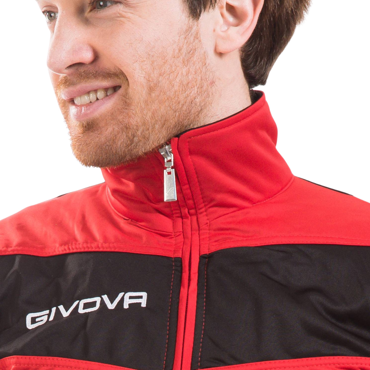 Dres Givova Tuta Visa czerwono-czarny TR018 1210 - obrazek 3