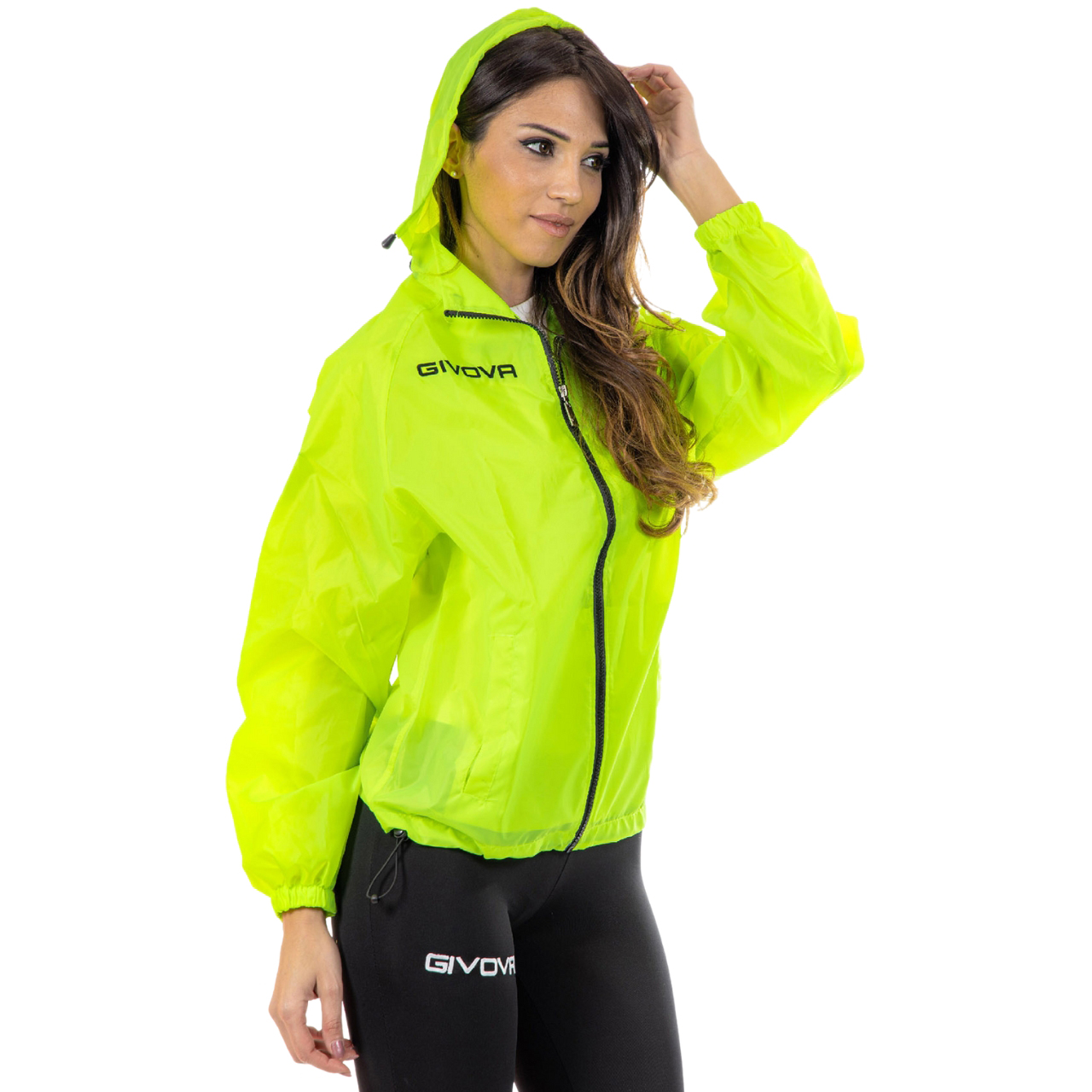 Kurtka Givova Rain Basico Fluo żółta RJ001 0019 - obrazek 2