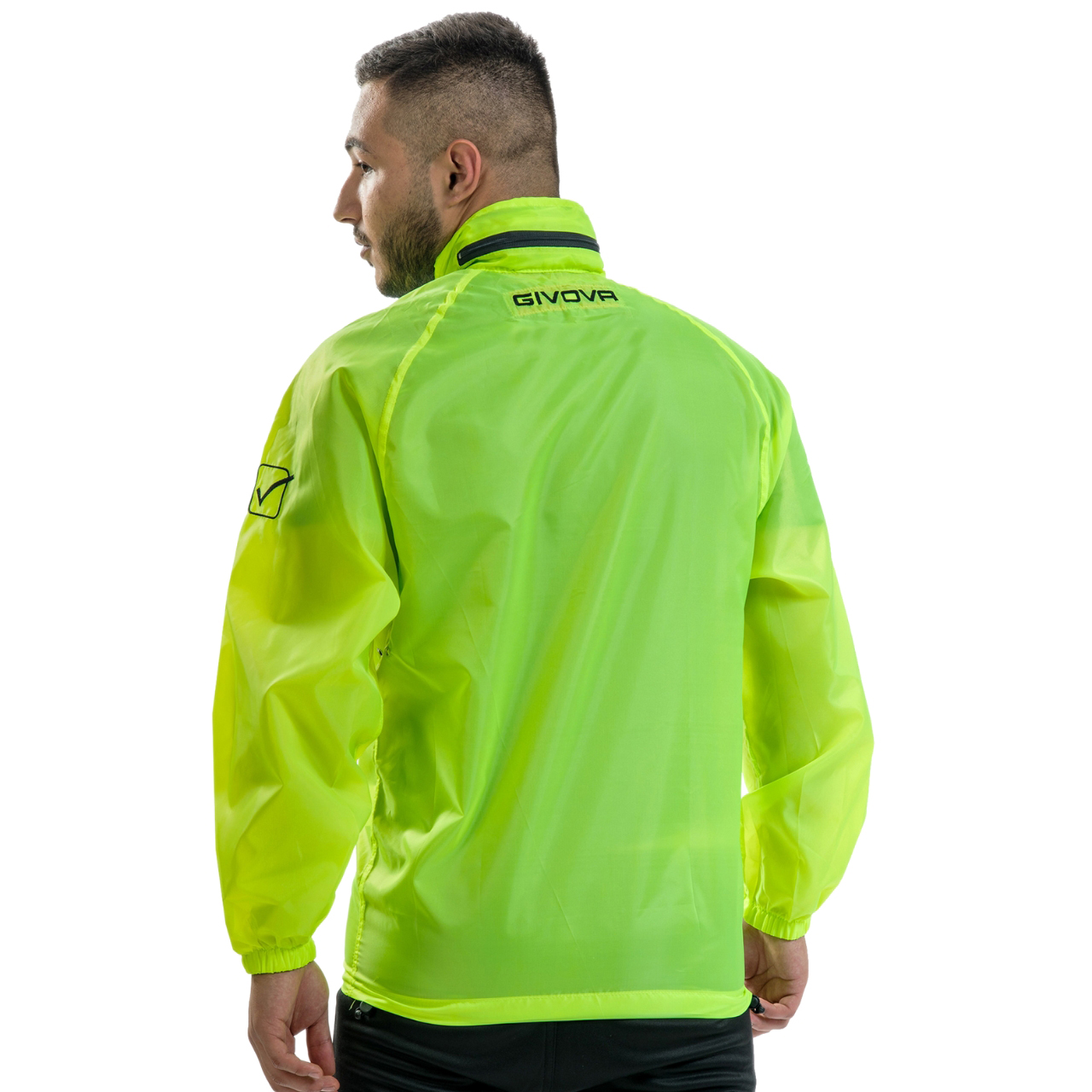 Kurtka Givova Rain Basico Fluo żółta RJ001 0019 - obrazek 3