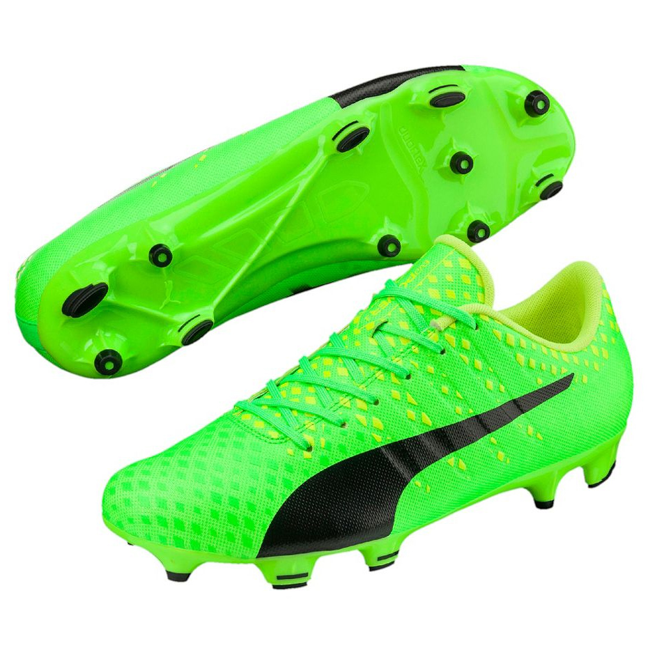 Buty piłkarskie Puma Evo Power Vigor 3 FG zielone 103956 01 - obrazek 4