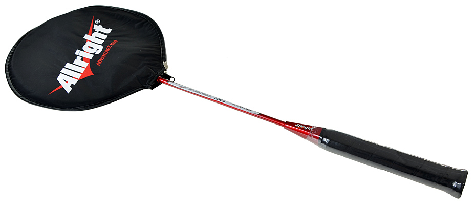 RAKIETA DO BADMINTONA ALLRIGHT ADVANTAGE 8000 czerwona - obrazek 3