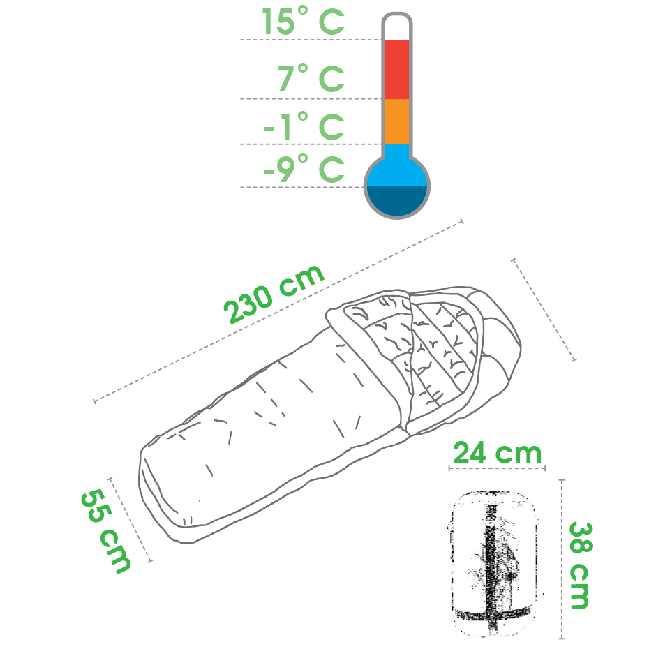 ŚPIWÓR SPOKEY SHELTER mumia /831300 - obrazek 3
