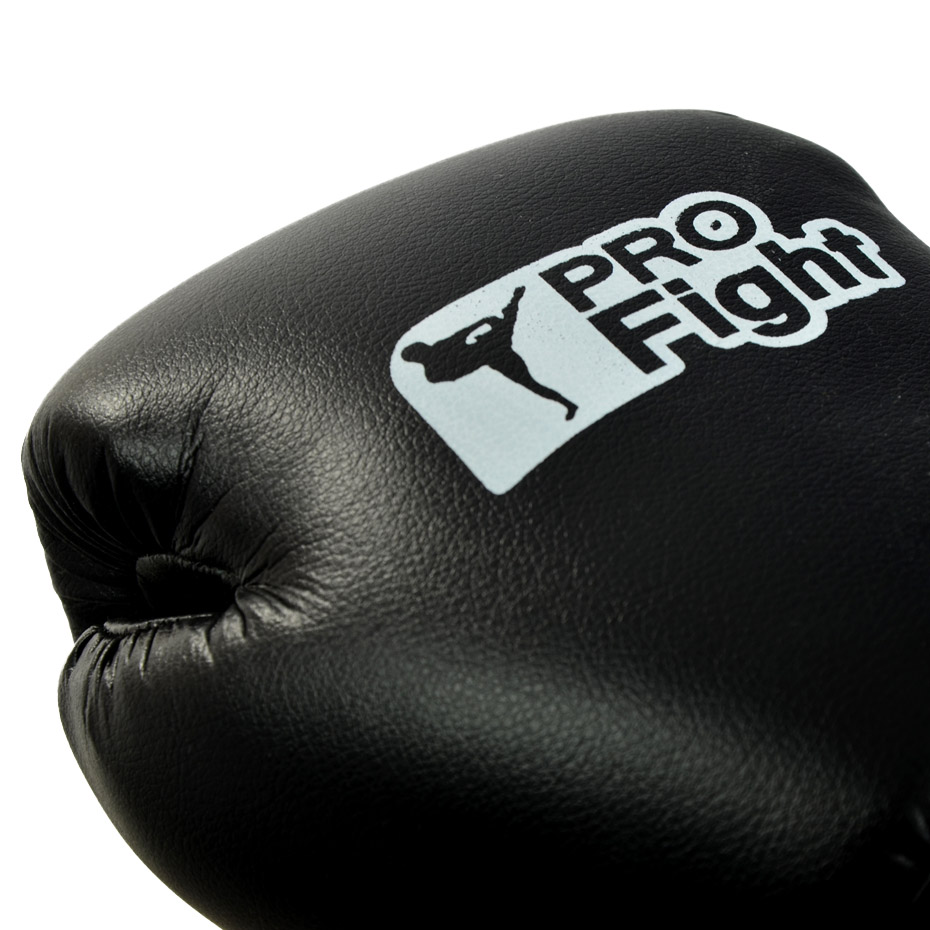 Rękawice bokserskie Profight skóra Dragon czarne - obrazek 5