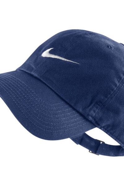 CZAPKA NIKE Z DASZKIEM SWOOSH CAP H86 granatowa /546126 455