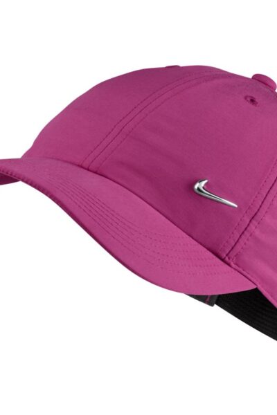 CZAPKA NIKE Z DASZKIEM METAL SWOOSH H86 LOGO CAP JR różowa /405043 680