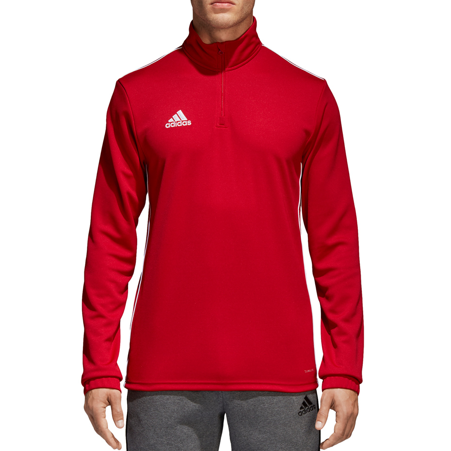 Bluza męska adidas Core 18 Training Top czerwona CV3999 - obrazek 3