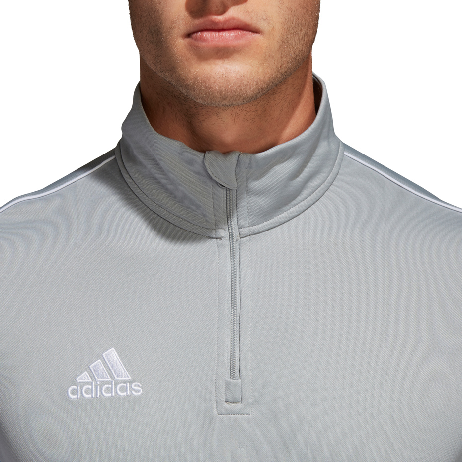 Bluza męska adidas Core 18 Training Top szara CV4000 - obrazek 3