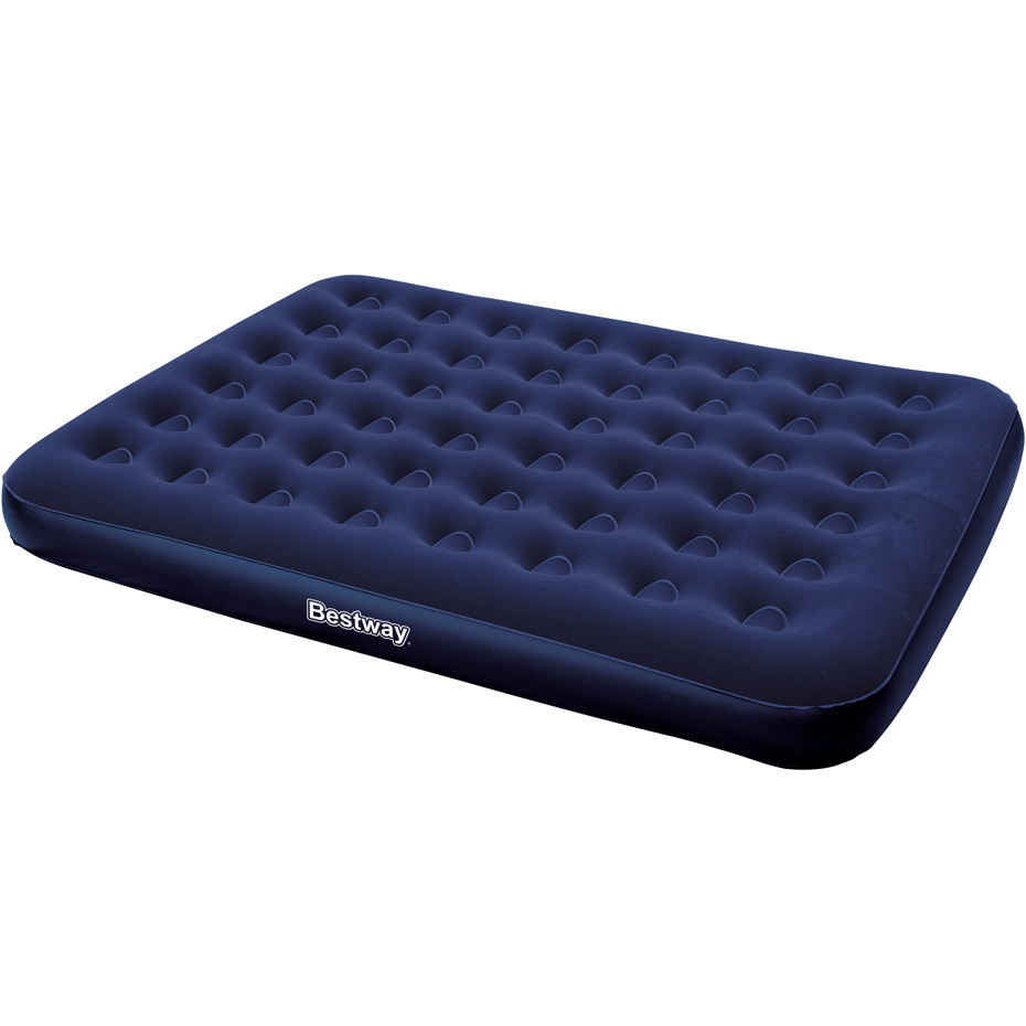 Materac welurowy dwuosobowy Bestway Queen 203x152x22 cm granatowy 67003 6232 - obrazek 2