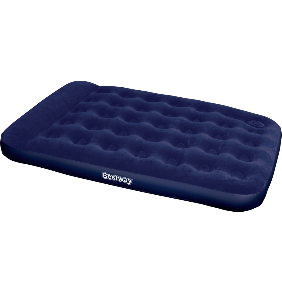 Materac welurowy dwuosobowy Bestway z pompką 191x137x28 cm 67225 6317 - obrazek 2