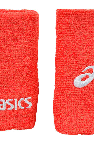 FROTKA NA RĘKĘ ASICS DOUBLE WRISTBAND UNI czerwona /2szt/ 592522 0552