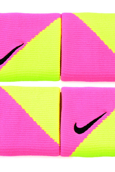 FROTKA NA RĘKĘ NIKE DRI-FIT WRISTBAND żółto/różowy fluo /2szt/ NNND8684