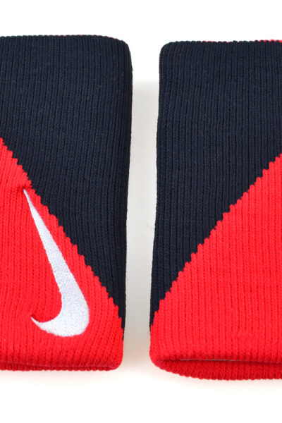 FORTKA NA RĘKĘ SZEROKA NIKE DIGONAL DOUBLEWIDE czarno/czerwona /2szt/ NNNC1636