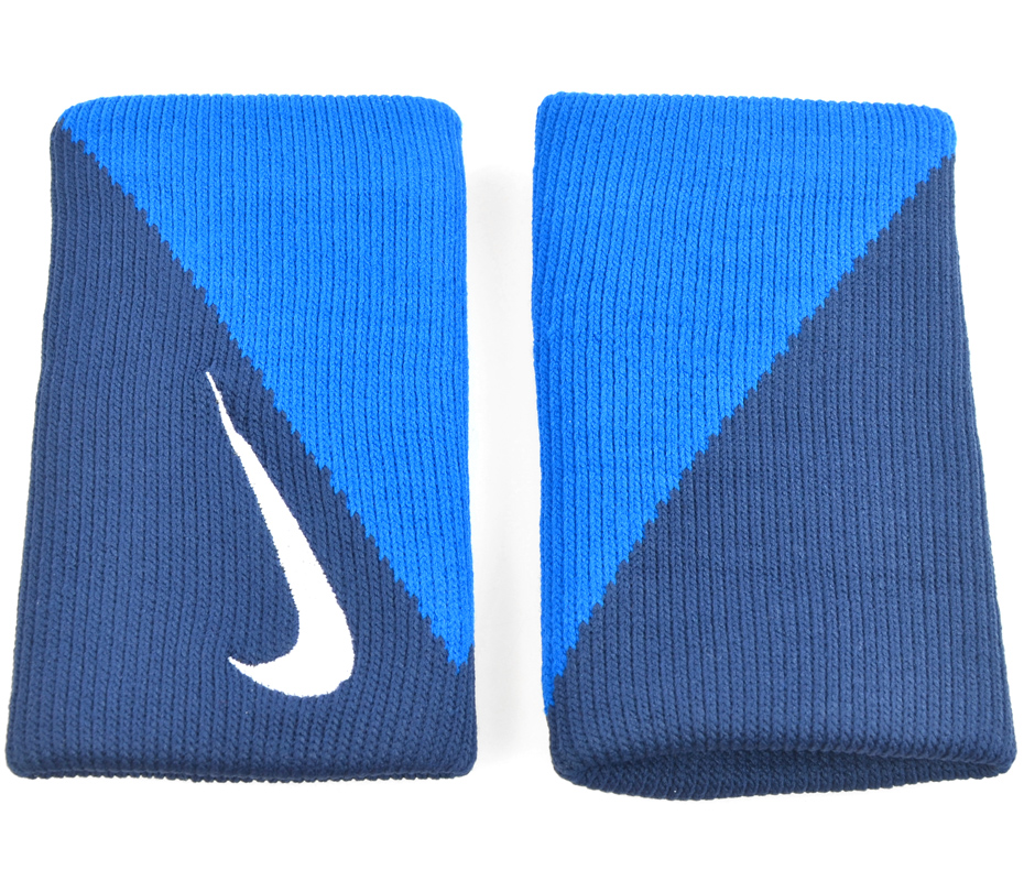 FORTKA NA RĘKĘ SZEROKA NIKE DIGONAL DOUBLEWIDE granatowo/niebieska/2szt/ NNNC1441