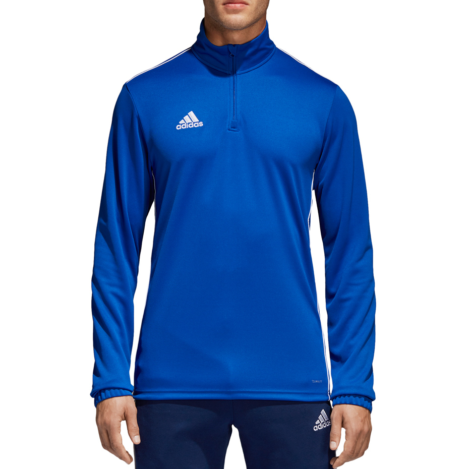 Bluza męska adidas Core 18 Training Top niebieska CV3998 - obrazek 2