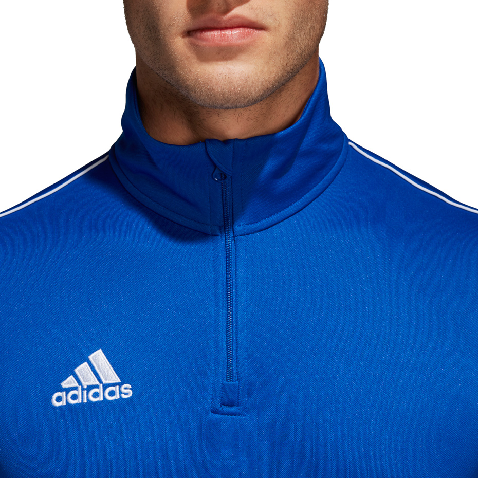 Bluza męska adidas Core 18 Training Top niebieska CV3998 - obrazek 3