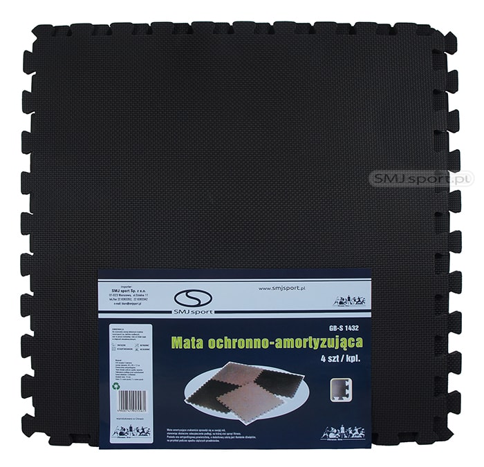 MATA PUZZLE SMJ czarna 62x62x1,2 /4szt/ - obrazek 4