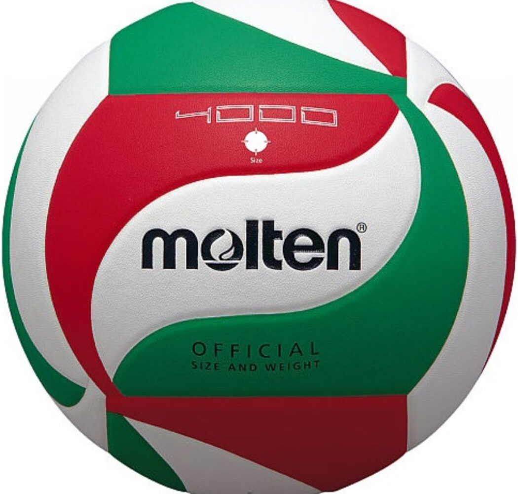 Piłka siatkowa Molten V4M4000 biało-czerwono-zielona