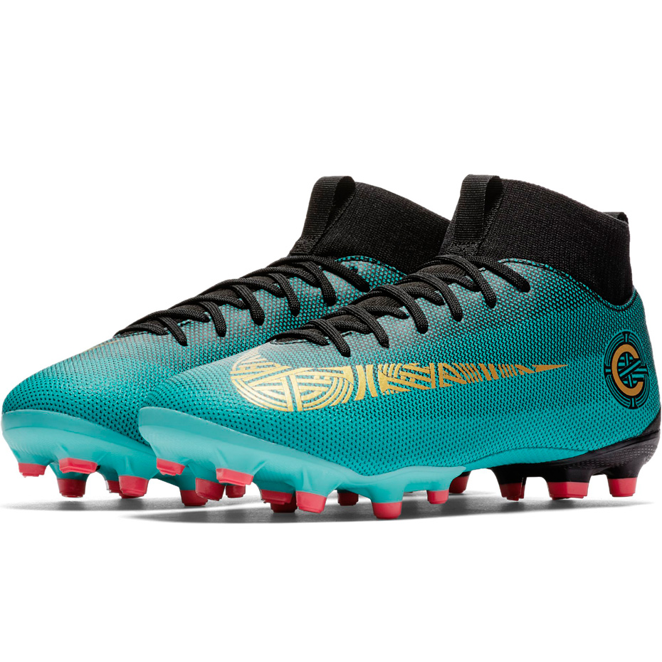 Buty piłkarskie Nike Mercurial Superfly 6 Academy GS CR7 MG JR AJ3111 390 - obrazek 4