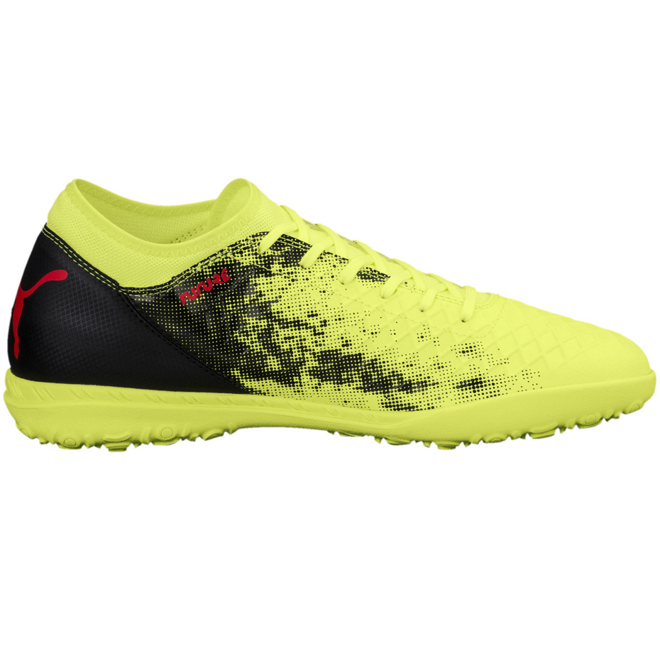 Buty piłkarskie Puma Future 18.4 TT żółto-czarne 104339 01 - obrazek 2