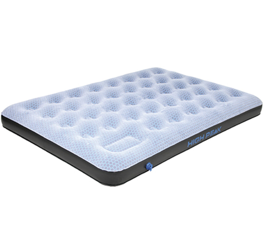 Materac welurowy dwuosobowy High Peak Comfort Plus szary 40025