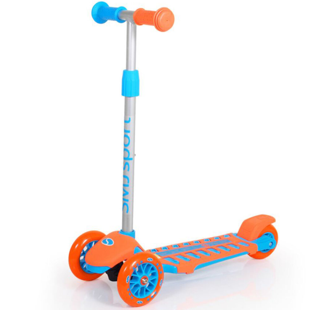 Hulajnoga trójkołowa SMJ AF-WG04 pomarańczowo-niebieska