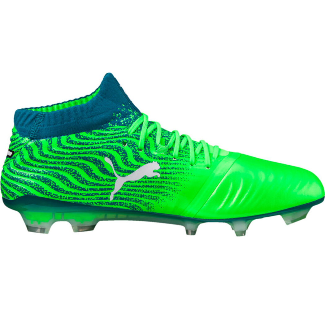 Buty piłkarskie Puma ONE 18.1 FG Green Gecko 104527 06
