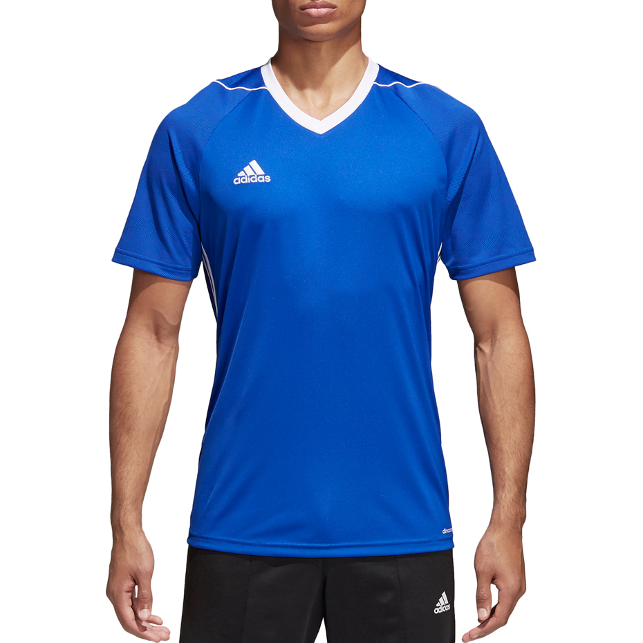 Koszulka dla dzieci adidas Tiro 17 Jersey JUNIOR niebieska BK5439 - obrazek 3