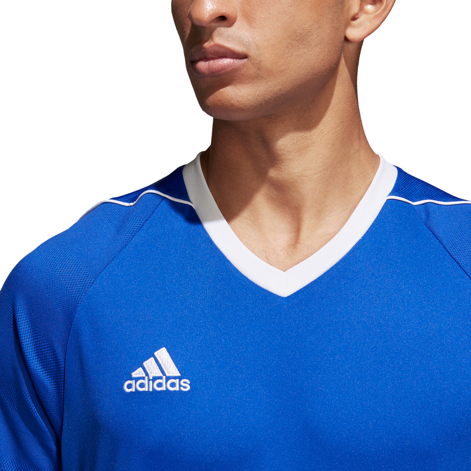 Koszulka dla dzieci adidas Tiro 17 Jersey JUNIOR niebieska BK5439 - obrazek 4