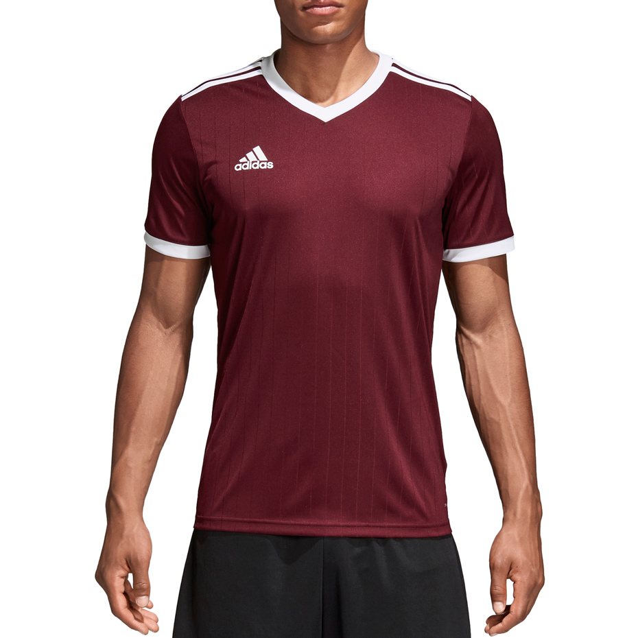 Koszulka dla dzieci adidas Tabela 18 Jersey JUNIOR bordowa CE8945/CE8926 - obrazek 3