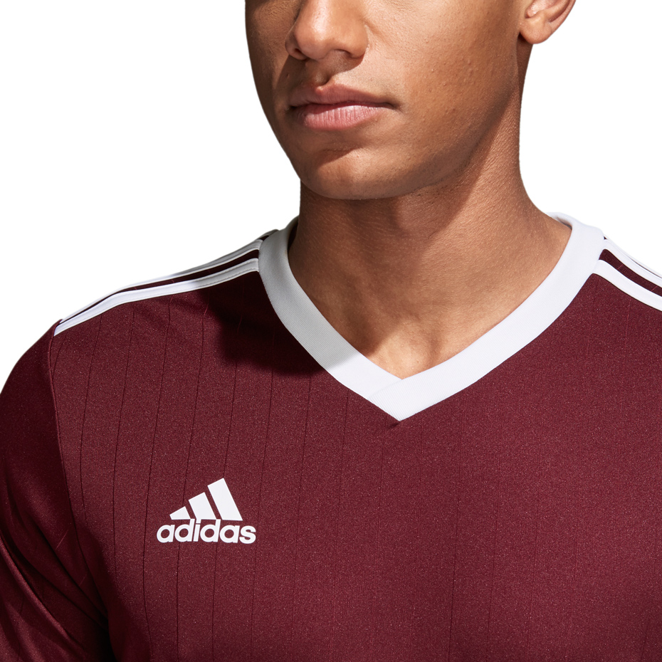 Koszulka dla dzieci adidas Tabela 18 Jersey JUNIOR bordowa CE8945/CE8926 - obrazek 4