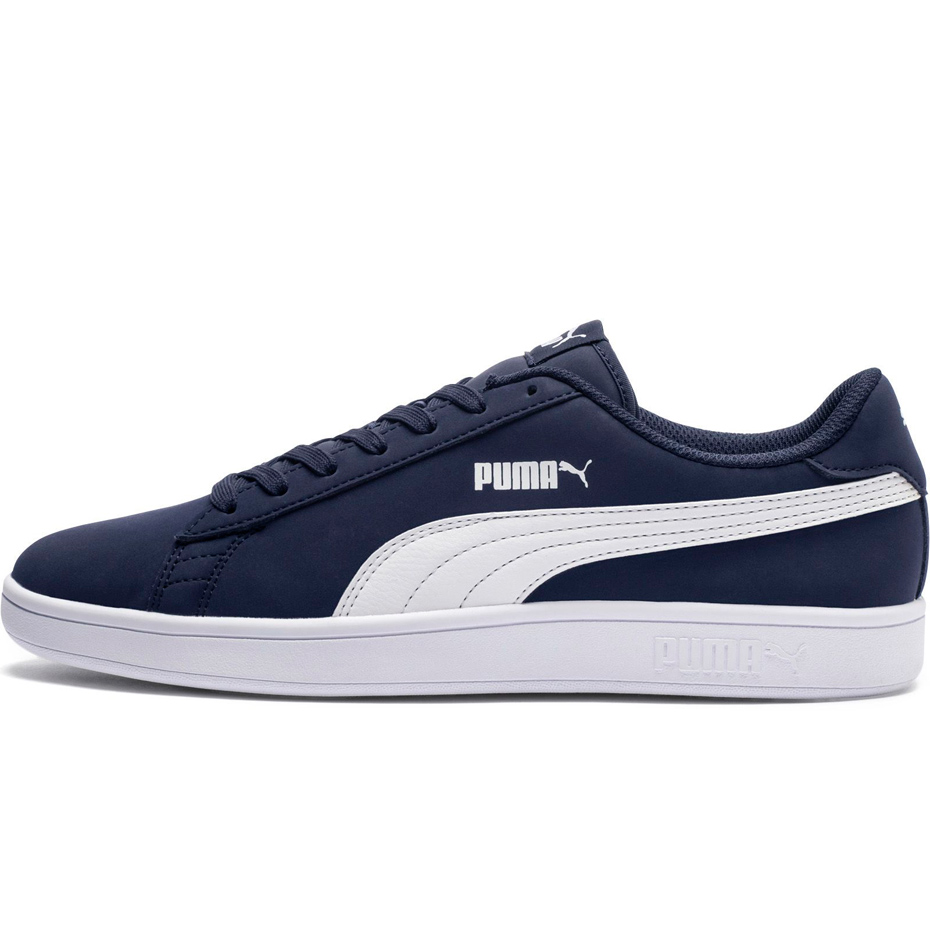 Buty męskie Puma Smash v2 Buck niebieskie 365160 09 - obrazek 3