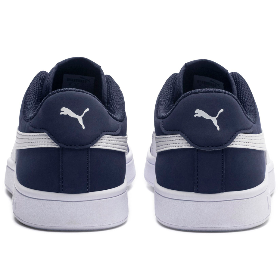Buty męskie Puma Smash v2 Buck niebieskie 365160 09 - obrazek 4