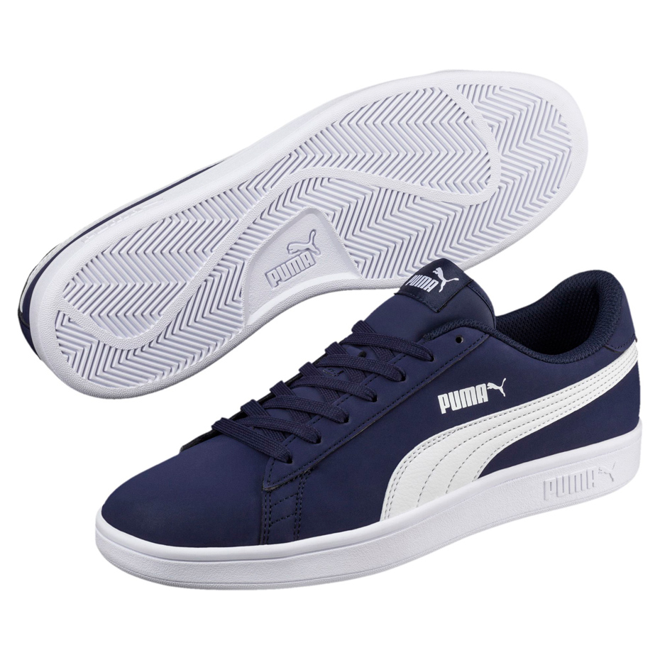 Buty męskie Puma Smash v2 Buck niebieskie 365160 09 - obrazek 5