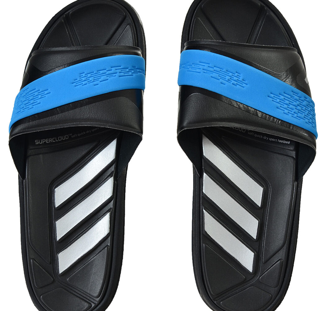 KLAPKI ADIDAS NITROCHARGE SLIDE czarno/niebieskie /F32920