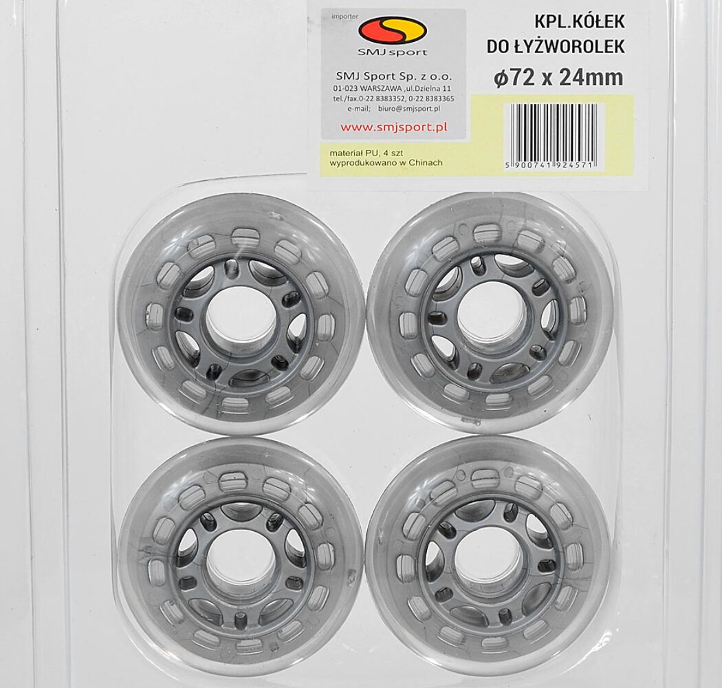 KÓŁKA DO ŁYŻWOROLEK SMJ PU 72mm x 24mm