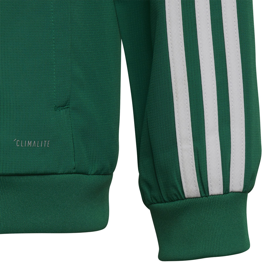 Bluza dla dzieci adidas Tiro 19 Presentation Jacket JUNIOR zielona DW4790 - obrazek 4