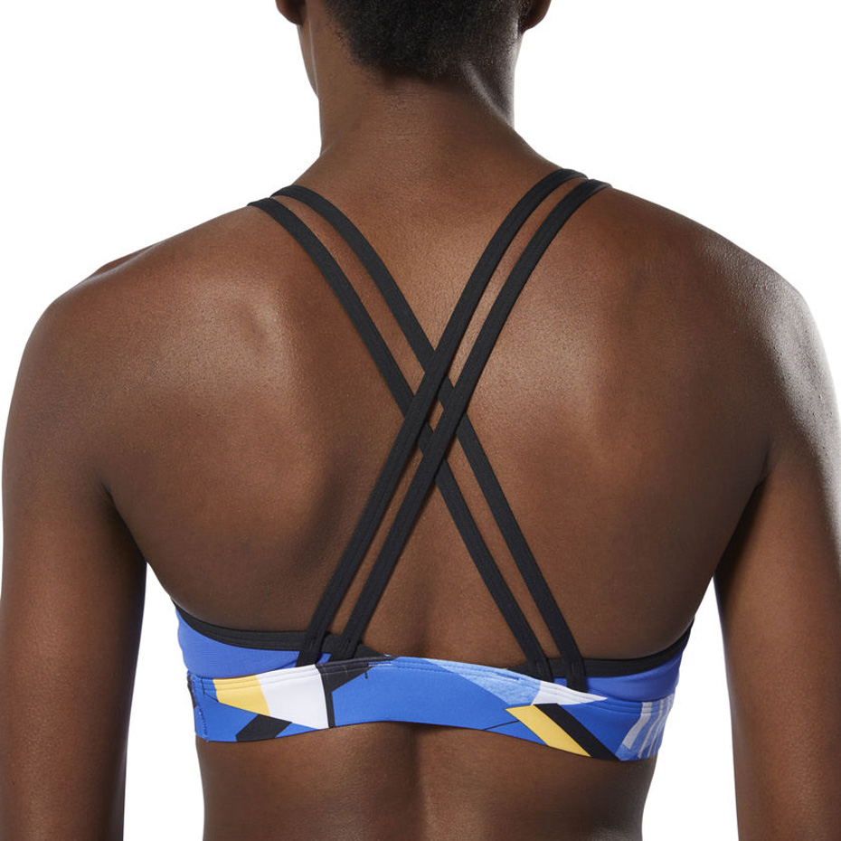 Stanik sportowy Reebok Hero Strappy Padded Bra VortaStripe DU4097 - obrazek 5