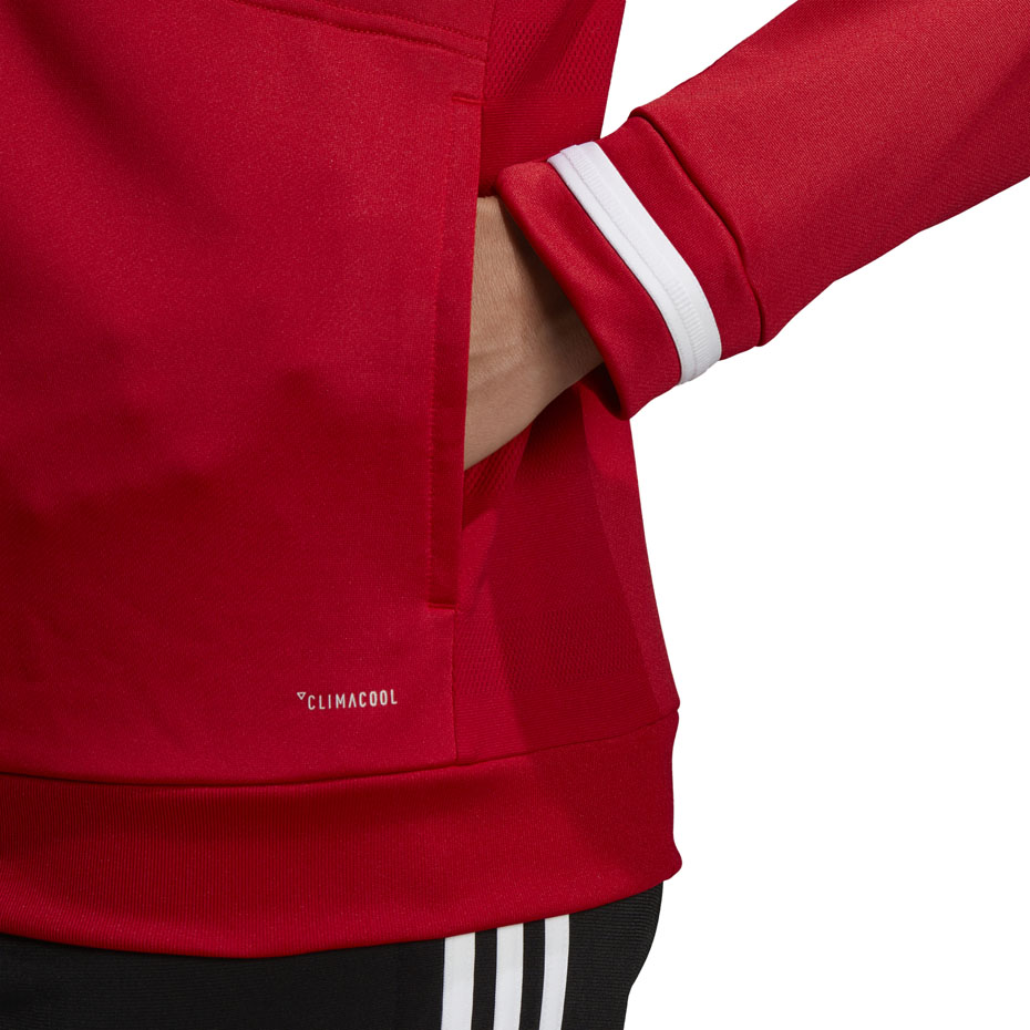 Bluza damska adidas Team 19 Hoody Women czerwona DX7338 - obrazek 4